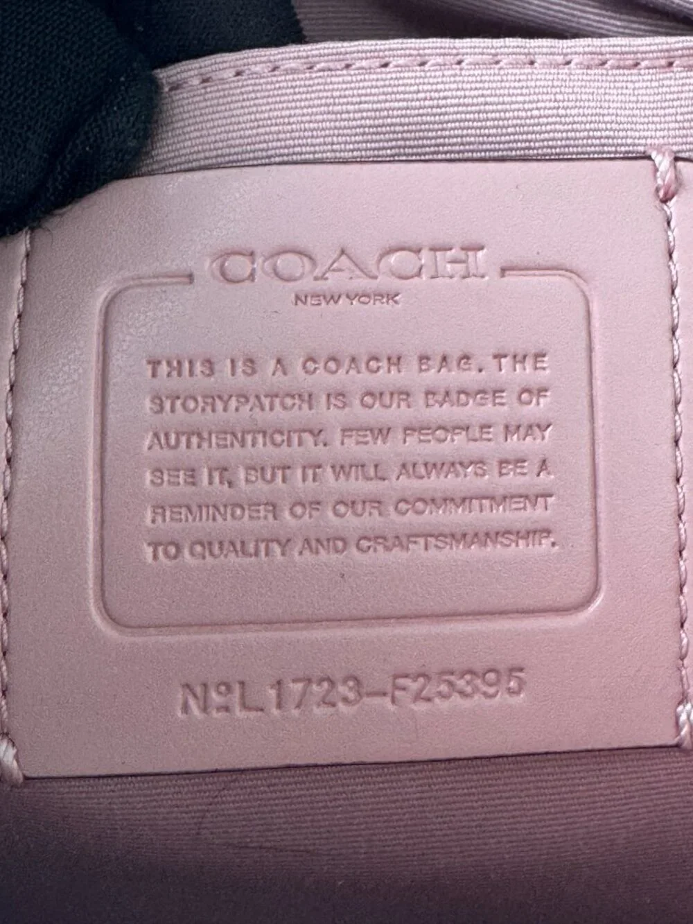 NWOT Authentic Coach F25395 Crossgrain Mini Brooke Carryall- Blush Pink
